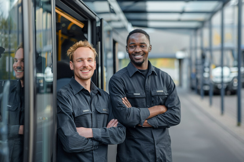 portrait-happy-multi-ethnic-business-couple-posing-camera